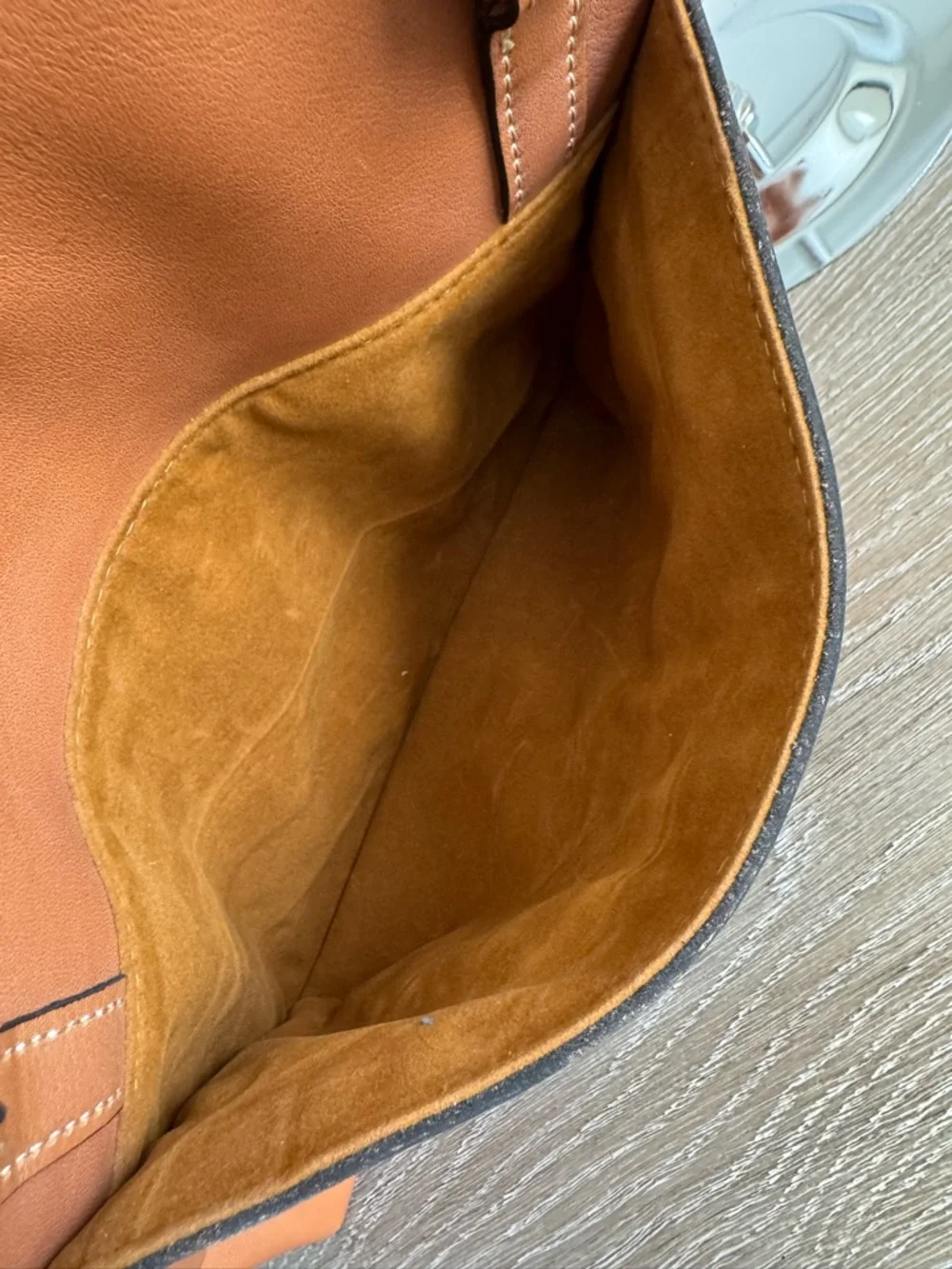 Patricia Nash Alanya Leather Tote Bag in Cognac Brown - Picture 6 of 15
